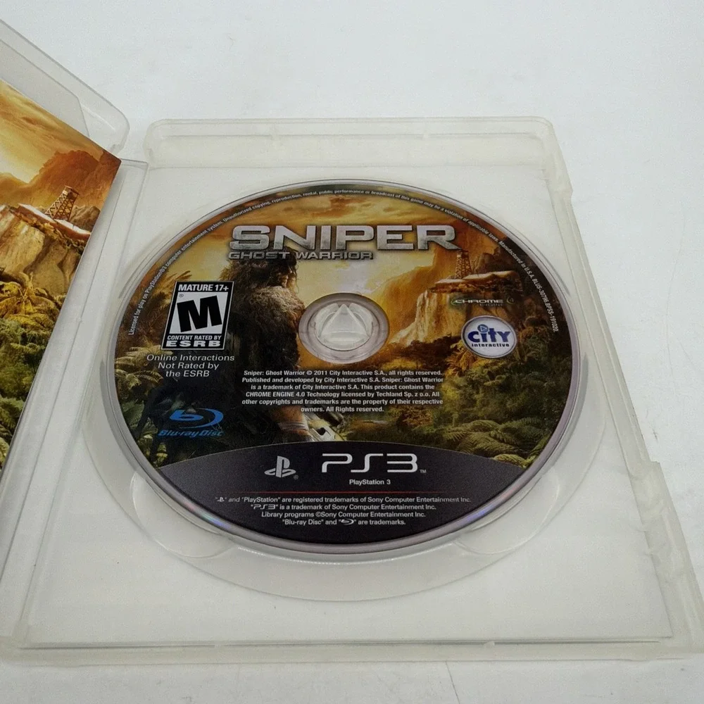 Sniper Ghost Warrior Sony (PlayStation 3 2011) Video Game Shooter PS3 PS Shooter